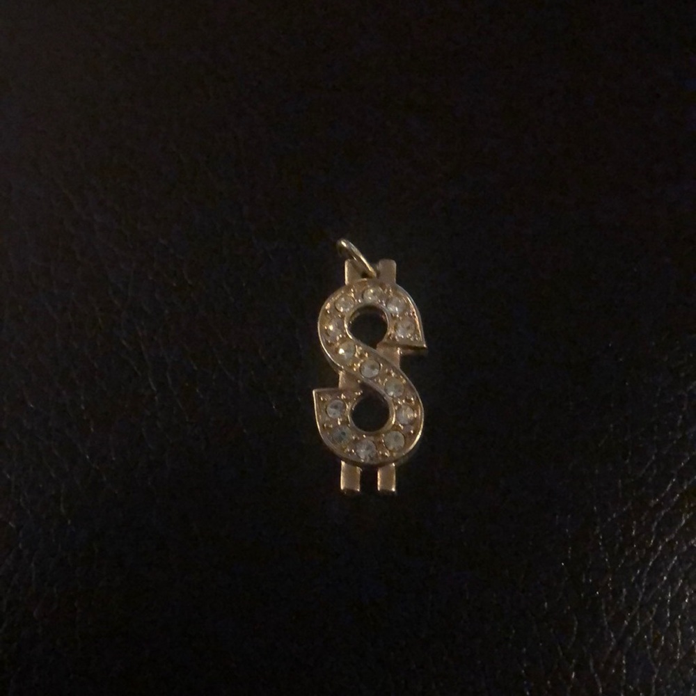 14 k gold and diamond $ pendant